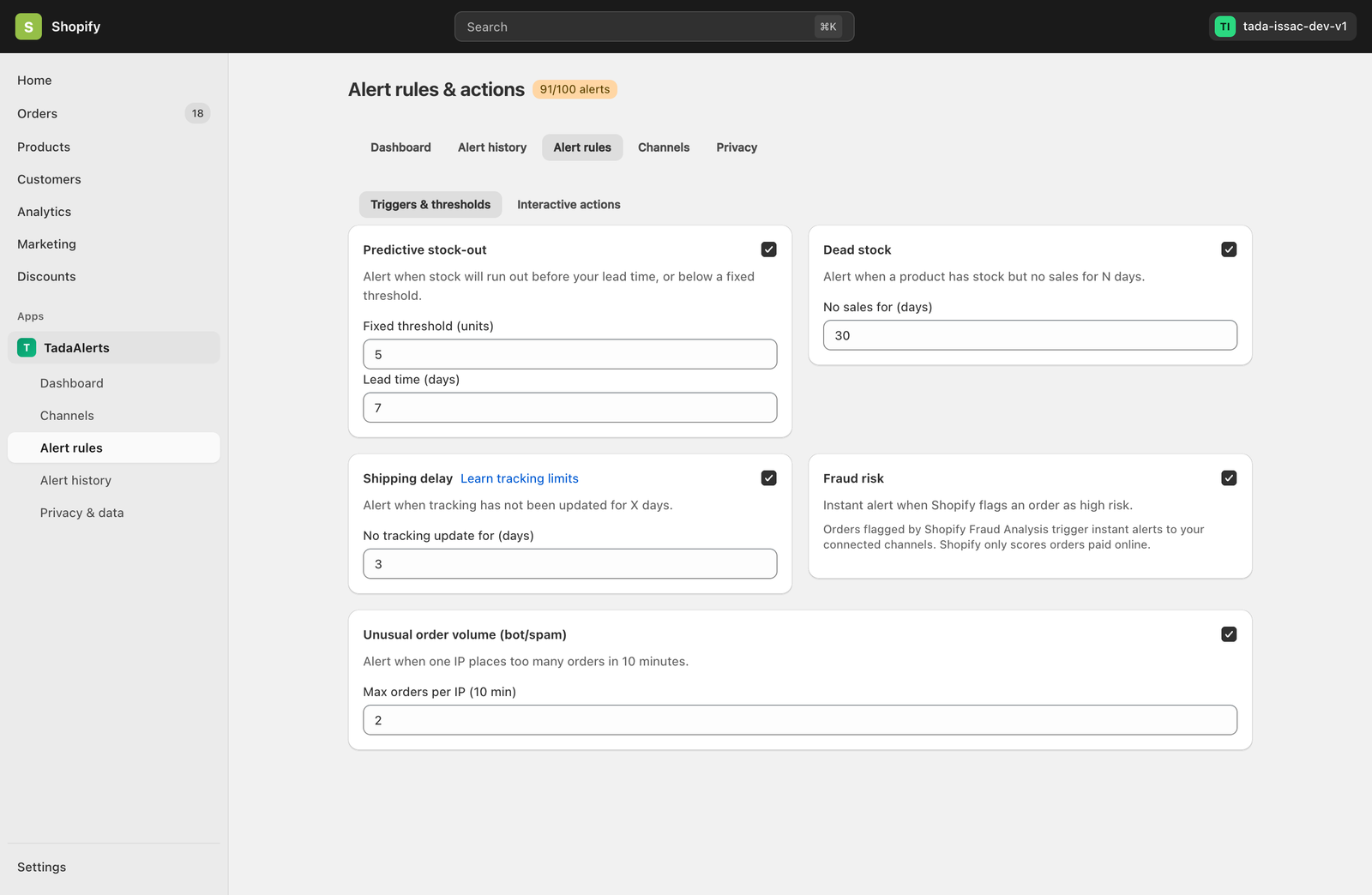 Configuring the 6 Core Alert Rules & 2-Layer Delay Detection